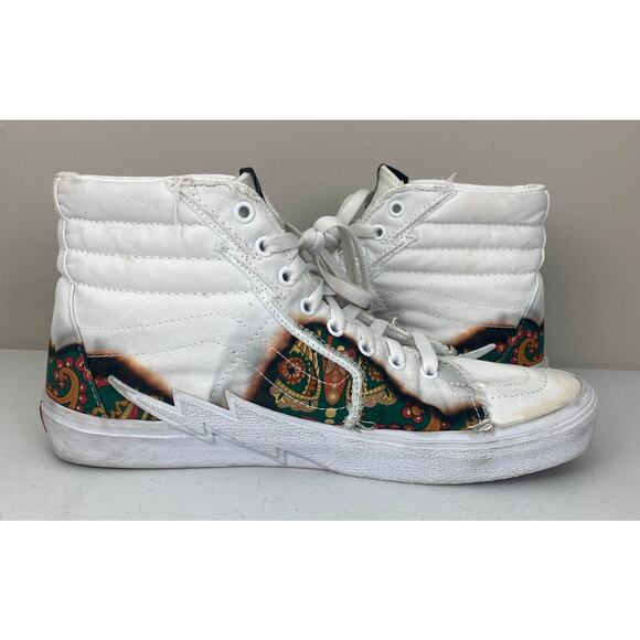 Men Vans SK8-HI Lightning Bolt Big Reveal paisley graphic skate sneakers, 12 - Picture 3 of 7